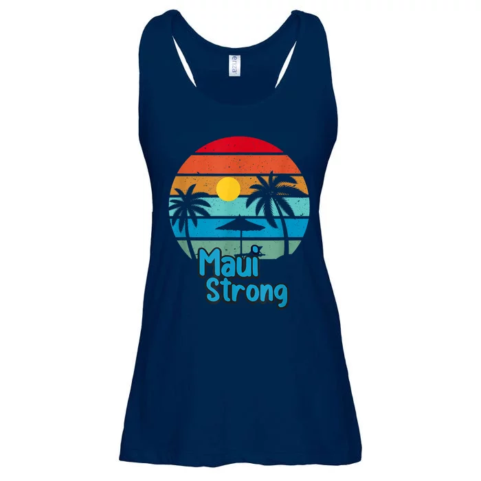 Pray For Maui Hawaii Strong Ladies Essential Flowy Tank