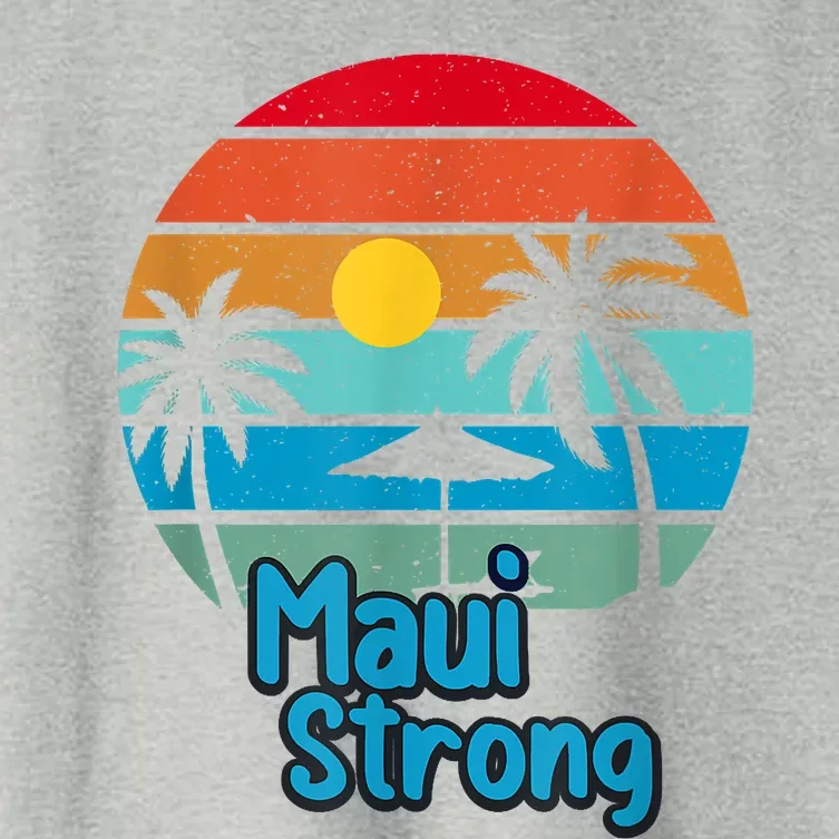 Pray For Maui Hawaii Strong Women's Crop Top Tee