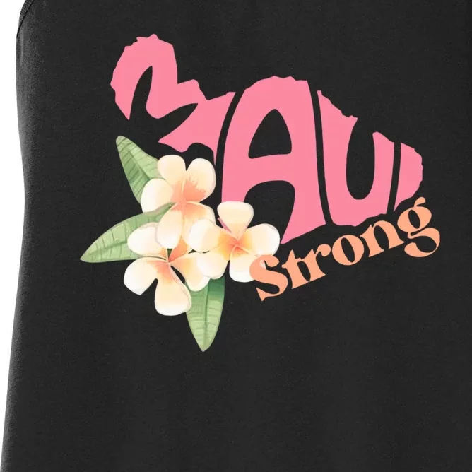 Pray For Maui Hawaii Strong Women's Racerback Tank