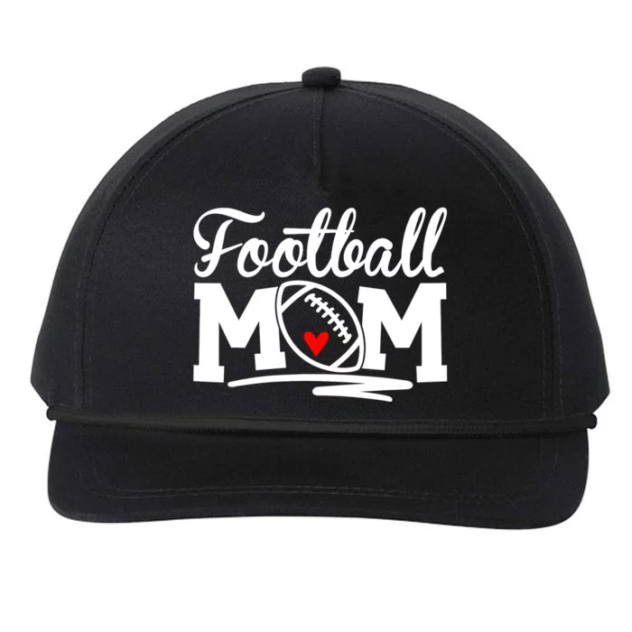 Proud Football Mom Supportive Mom Football Fun Mom Snapback Five-Panel Rope Hat