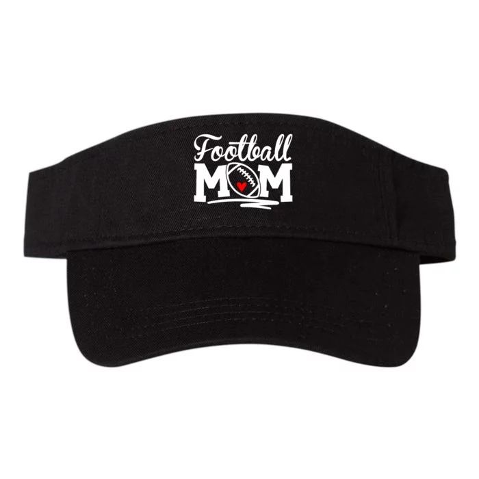 Proud Football Mom Supportive Mom Football Fun Mom Valucap Bio-Washed Visor