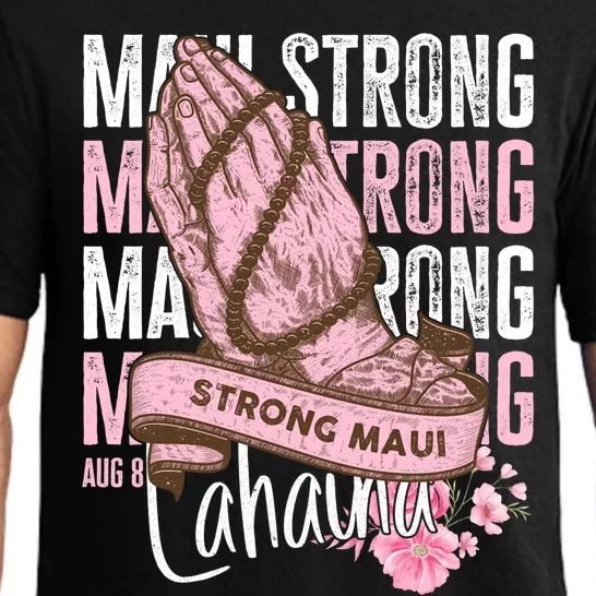 Pray For Maui Hawaii Strong Maui Lahaina Hawaiian Islands Pajama Set