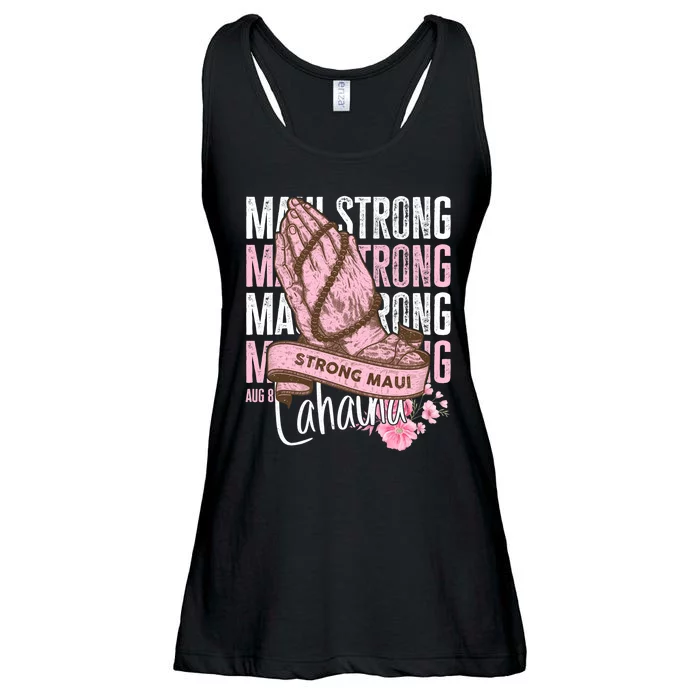 Pray For Maui Hawaii Strong Maui Lahaina Hawaiian Islands Ladies Essential Flowy Tank