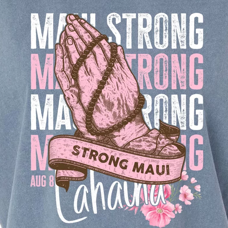 Pray For Maui Hawaii Strong Maui Lahaina Hawaiian Islands Garment-Dyed Women's Muscle Tee