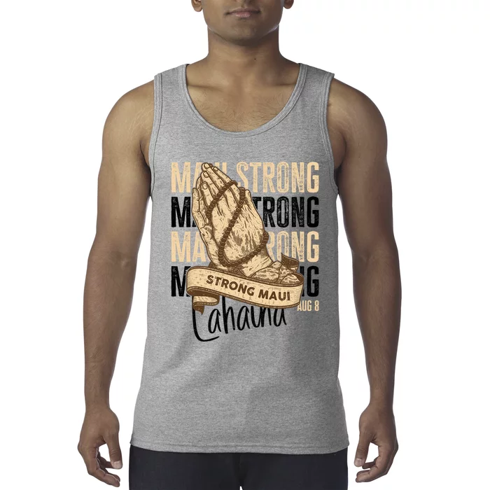 Pray For Maui Hawaii Strong Maui Lahaina Hawaiian Support Tank Top