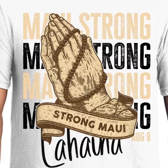 Pray For Maui Hawaii Strong Maui Lahaina Hawaiian Support Pajama Set