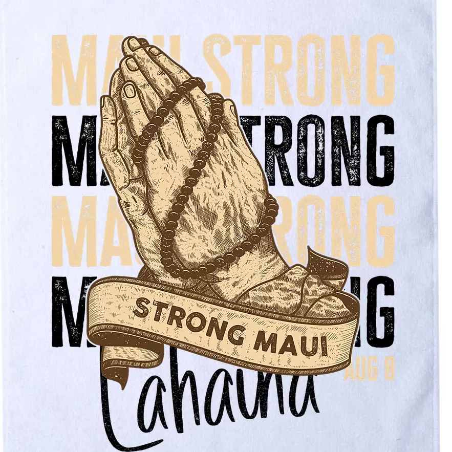 Pray For Maui Hawaii Strong Maui Lahaina Hawaiian Support Platinum Collection Golf Towel