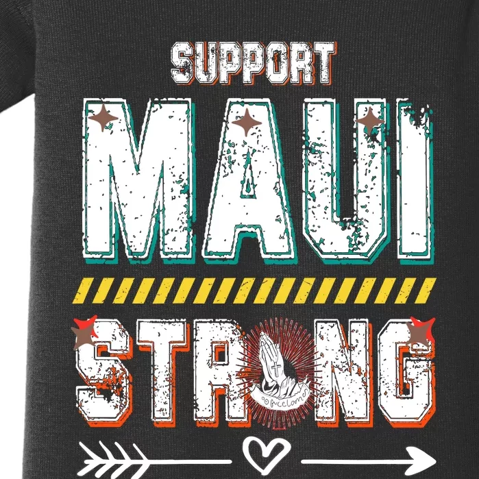 Pray For Maui Hawaii Strong Baby Bodysuit