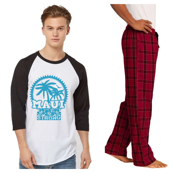 Pray For Maui Hawaii Strong Maui Raglan Sleeve Pajama Set