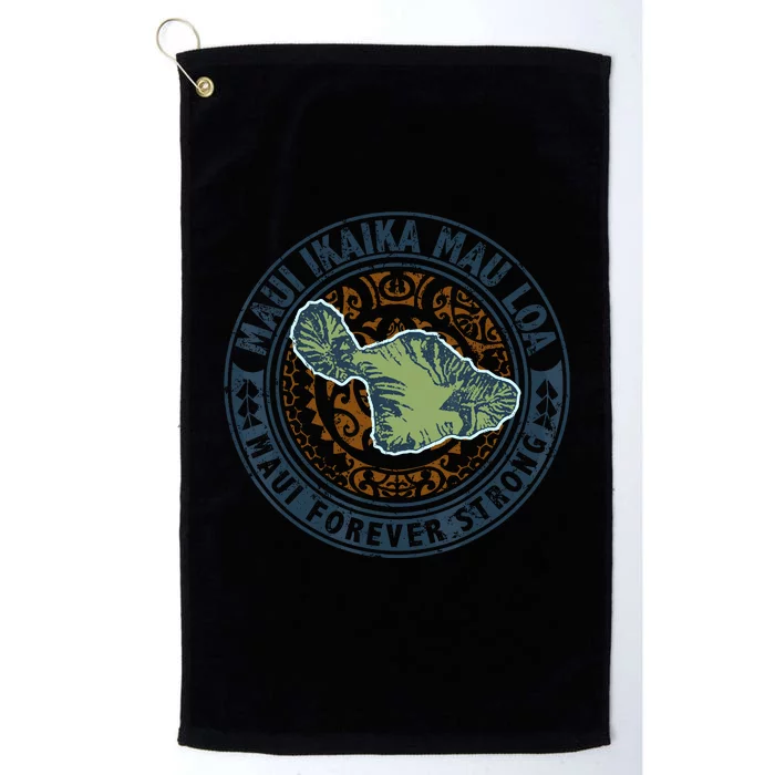 Pray For Maui Hawaii Strong Platinum Collection Golf Towel