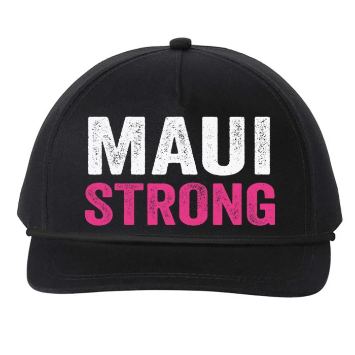 Pray For Maui Hawaii Strong Maui Lahaina Hawaiian Islands Maui Fire Relief Snapback Five-Panel Rope Hat