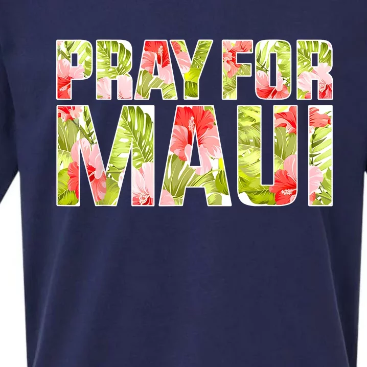 Pray For Maui Hawaii Strong Sueded Cloud Jersey T-Shirt