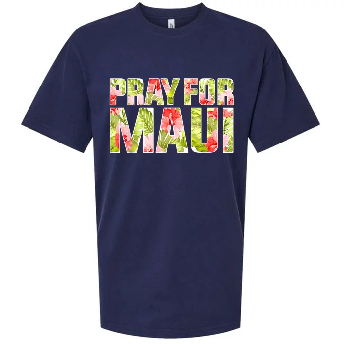 Pray For Maui Hawaii Strong Sueded Cloud Jersey T-Shirt