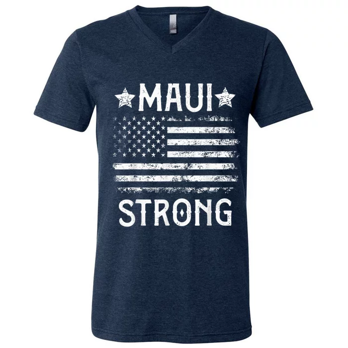 Pray for Maui Hawaii Strong V-Neck T-Shirt