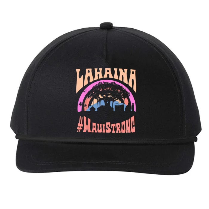 Pray For Maui Hawaii Strong Tee Apparel Matching Family Snapback Five-Panel Rope Hat