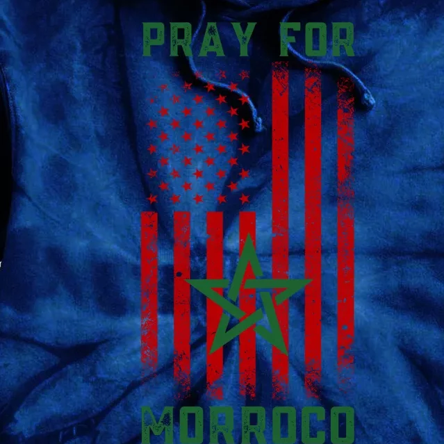 Pray For Morroco Tie Dye Hoodie