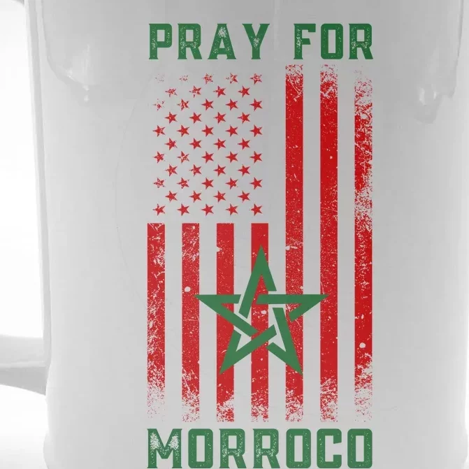 Pray For Morroco Front & Back Beer Stein