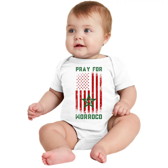 Pray For Morroco Baby Bodysuit