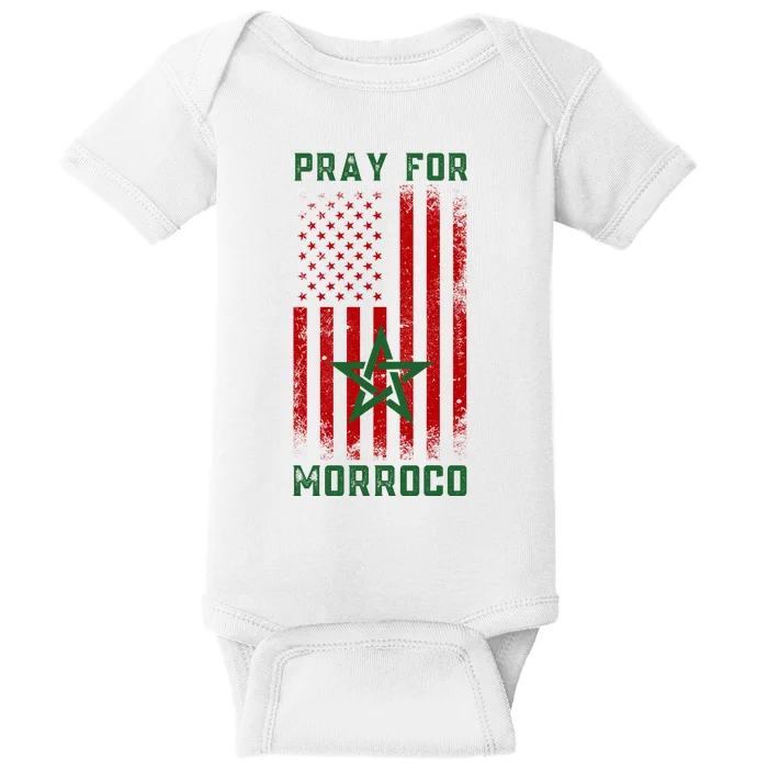 Pray For Morroco Baby Bodysuit