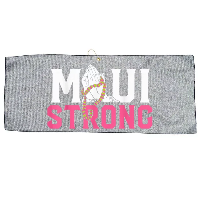 Pray for Maui Hawaii Strong Large Microfiber Waffle Golf Towel