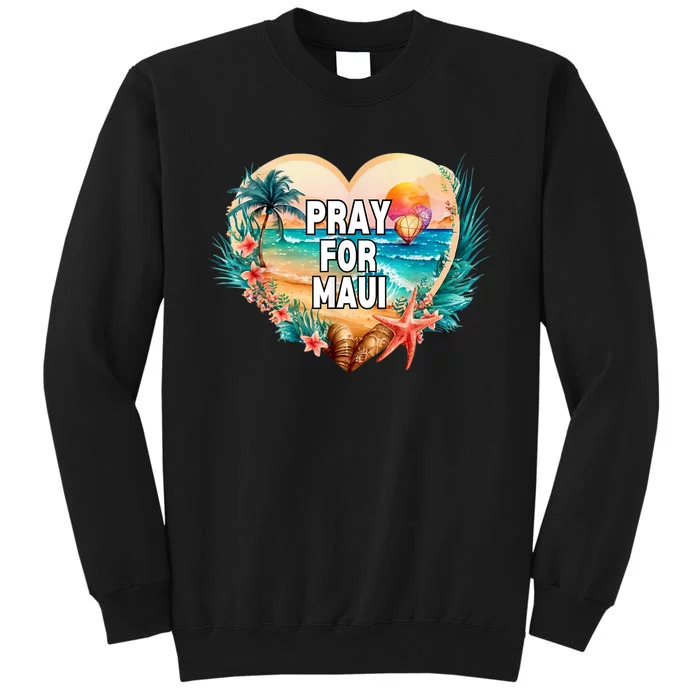 Pray For Maui Pray For Hawaii Wildfire Support Womens Sweatshirt