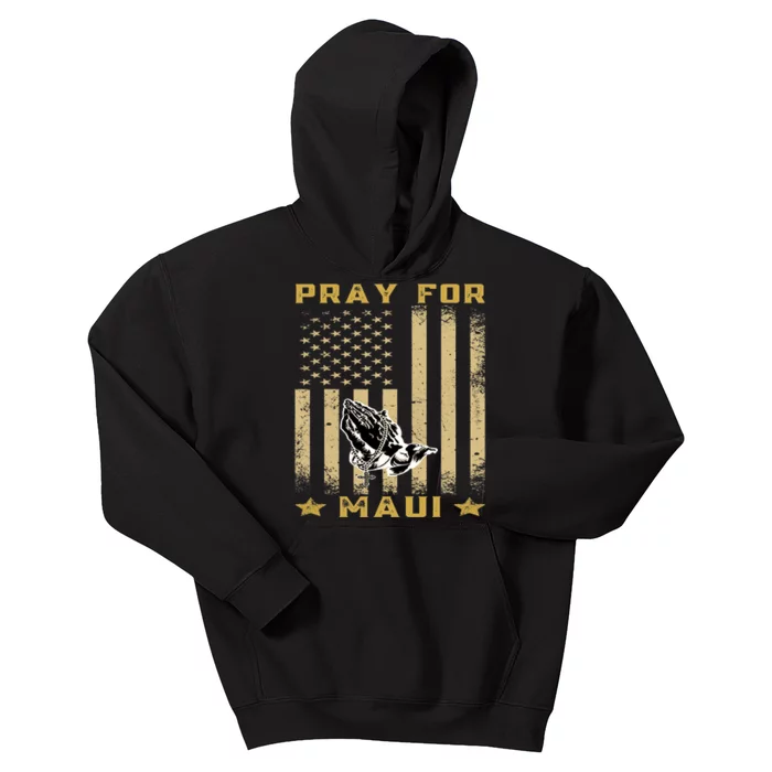 Pray For Maui Hawaii Strong We Stay With Maui Kids Hoodie