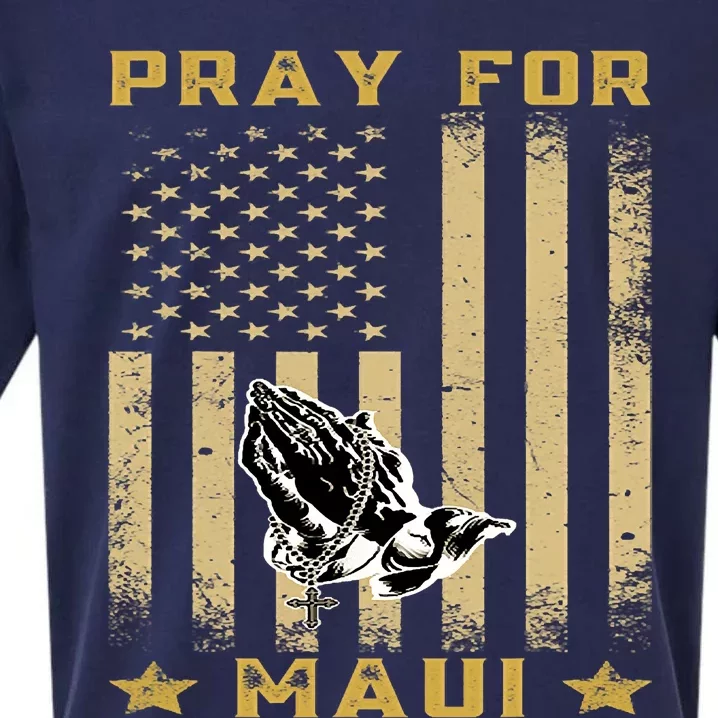 Pray For Maui Hawaii Strong We Stay With Maui Sueded Cloud Jersey T-Shirt