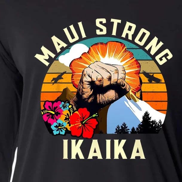 Pray For Maui Hawaii Strong Tee Apparel Matching Family Cooling Performance Long Sleeve Crew