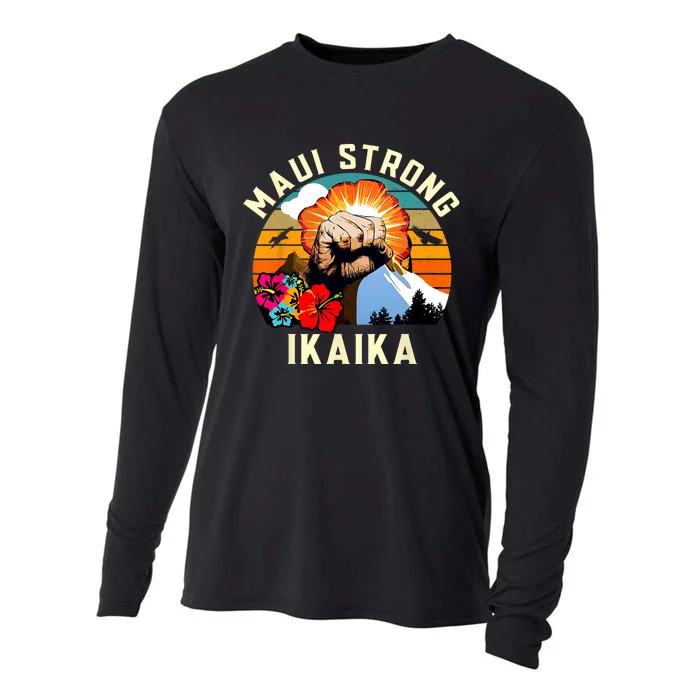 Pray For Maui Hawaii Strong Tee Apparel Matching Family Cooling Performance Long Sleeve Crew