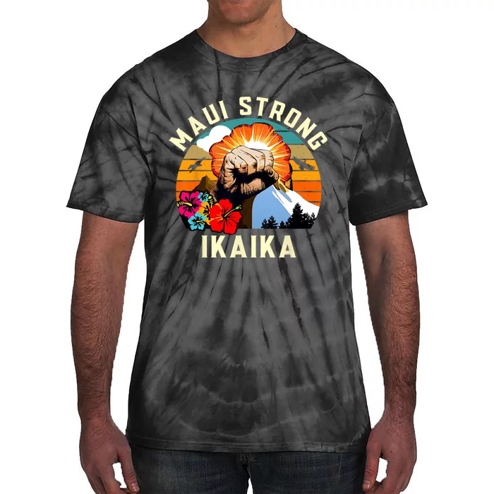 Pray For Maui Hawaii Strong Tee Apparel Matching Family Tie-Dye T-Shirt