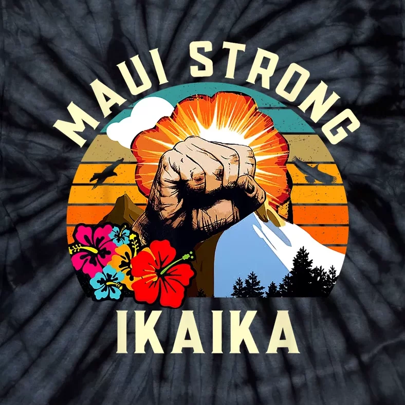 Pray For Maui Hawaii Strong Tee Apparel Matching Family Tie-Dye T-Shirt