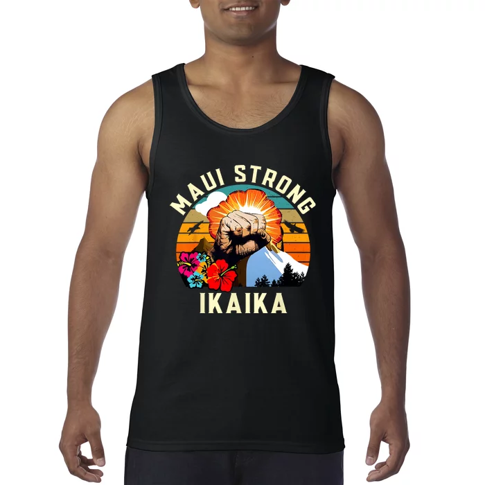 Pray For Maui Hawaii Strong Tee Apparel Matching Family Tank Top