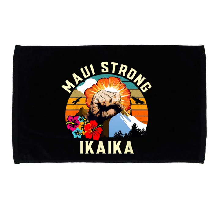 Pray For Maui Hawaii Strong Tee Apparel Matching Family Microfiber Hand Towel