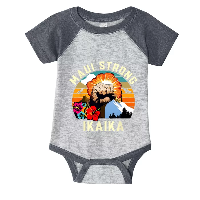 Pray For Maui Hawaii Strong Tee Apparel Matching Family Infant Baby Jersey Bodysuit