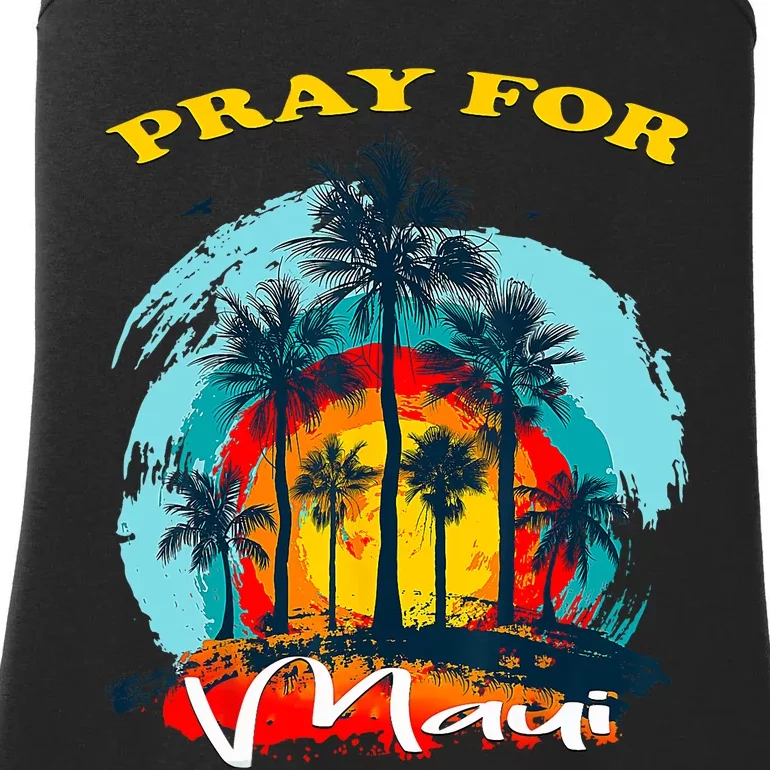 Pray For Maui Hawaii Strong Ladies Essential Tank