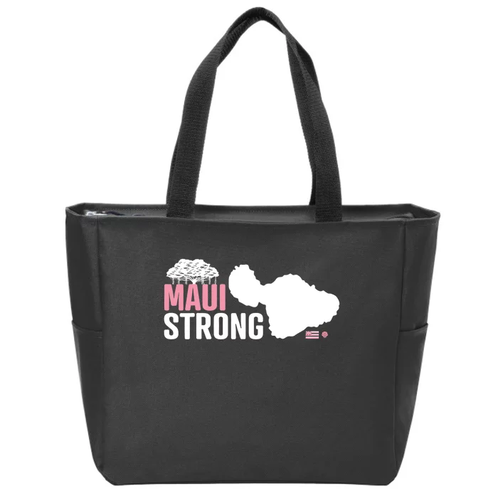 Pray For Maui Hawaii Strong Lahaina Strong Zip Tote Bag