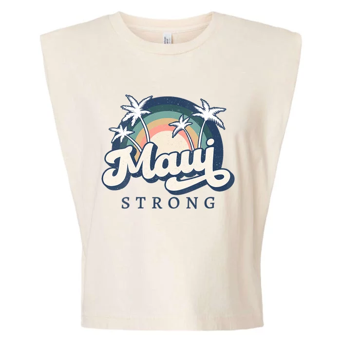 Pray For Maui Hawaii Strong Support Hawaii Garment-Dyed Women's Muscle Tee