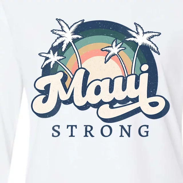 Pray For Maui Hawaii Strong Support Hawaii Womens Cotton Relaxed Long Sleeve T-Shirt