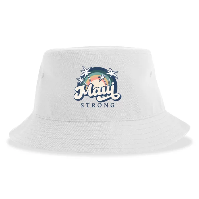 Pray For Maui Hawaii Strong Support Hawaii Sustainable Bucket Hat