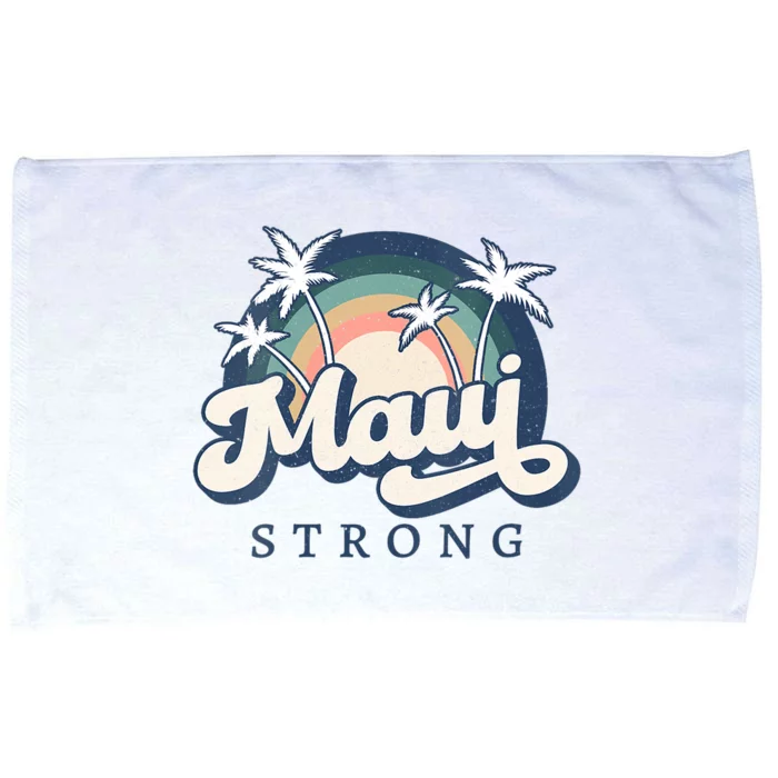 Pray For Maui Hawaii Strong Support Hawaii Microfiber Hand Towel