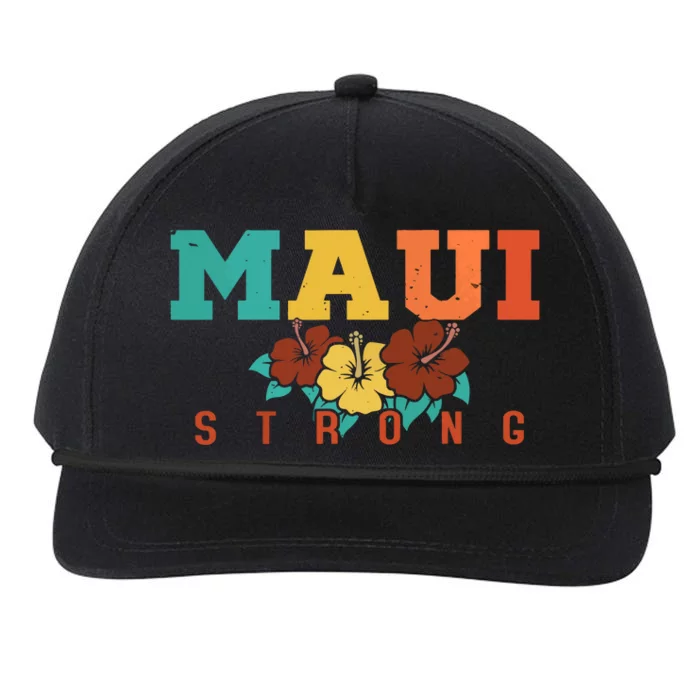 Pray For Maui Hawaii Maui Strong Snapback Five-Panel Rope Hat