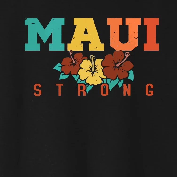 Pray For Maui Hawaii Maui Strong Women's Crop Top Tee