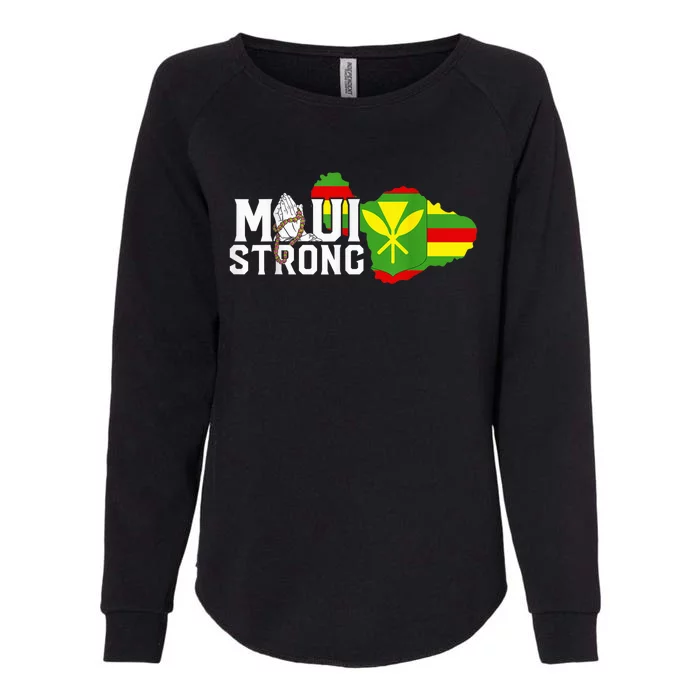 Pray for Maui Hawaii Strong Womens California Wash Sweatshirt