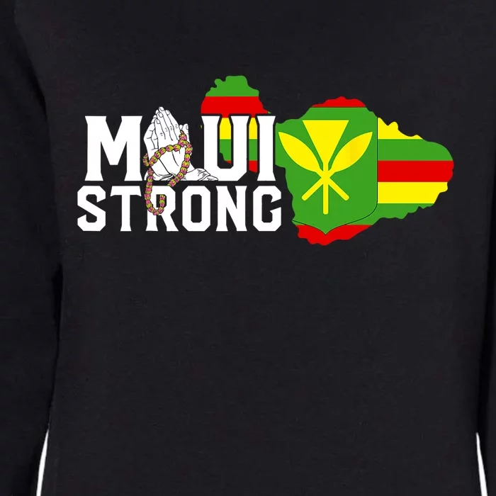 Pray For Maui Hawaii Strong Maui Wildfire Relief Womens California Wash Sweatshirt