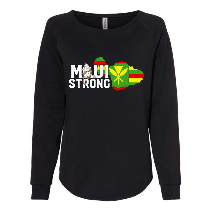 Pray For Maui Hawaii Strong Maui Wildfire Relief Womens California Wash Sweatshirt