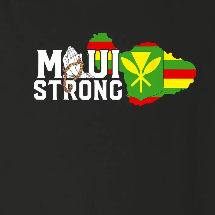 Pray For Maui Hawaii Strong Maui Wildfire Relief Toddler Long Sleeve Shirt