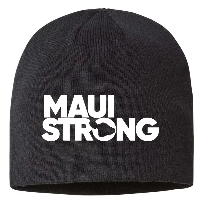 Pray For Maui Hawaii Strong Support For Hawaii Fire Victims 8 1/2in Sustainable Knit Beanie