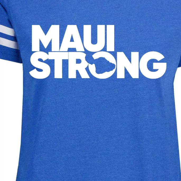 Pray For Maui Hawaii Strong Support For Hawaii Fire Victims Enza Ladies Jersey Football T-Shirt