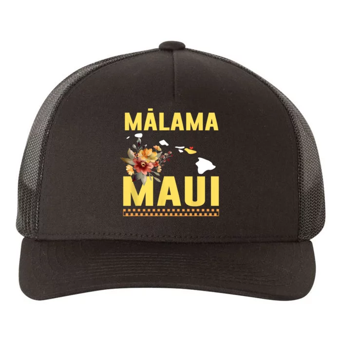 Pray For Malama Maui Hawaii Strong Support Maui Hawaii Yupoong Adult 5-Panel Trucker Hat