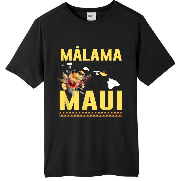 Pray For Malama Maui Hawaii Strong Support Maui Hawaii ChromaSoft Performance T-Shirt